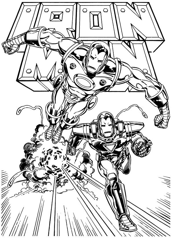 Kids-n-fun.com | 60 coloring pages of Iron Man